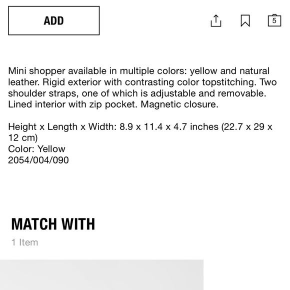 Zara rigid mini shopper - Picture 7 of 8